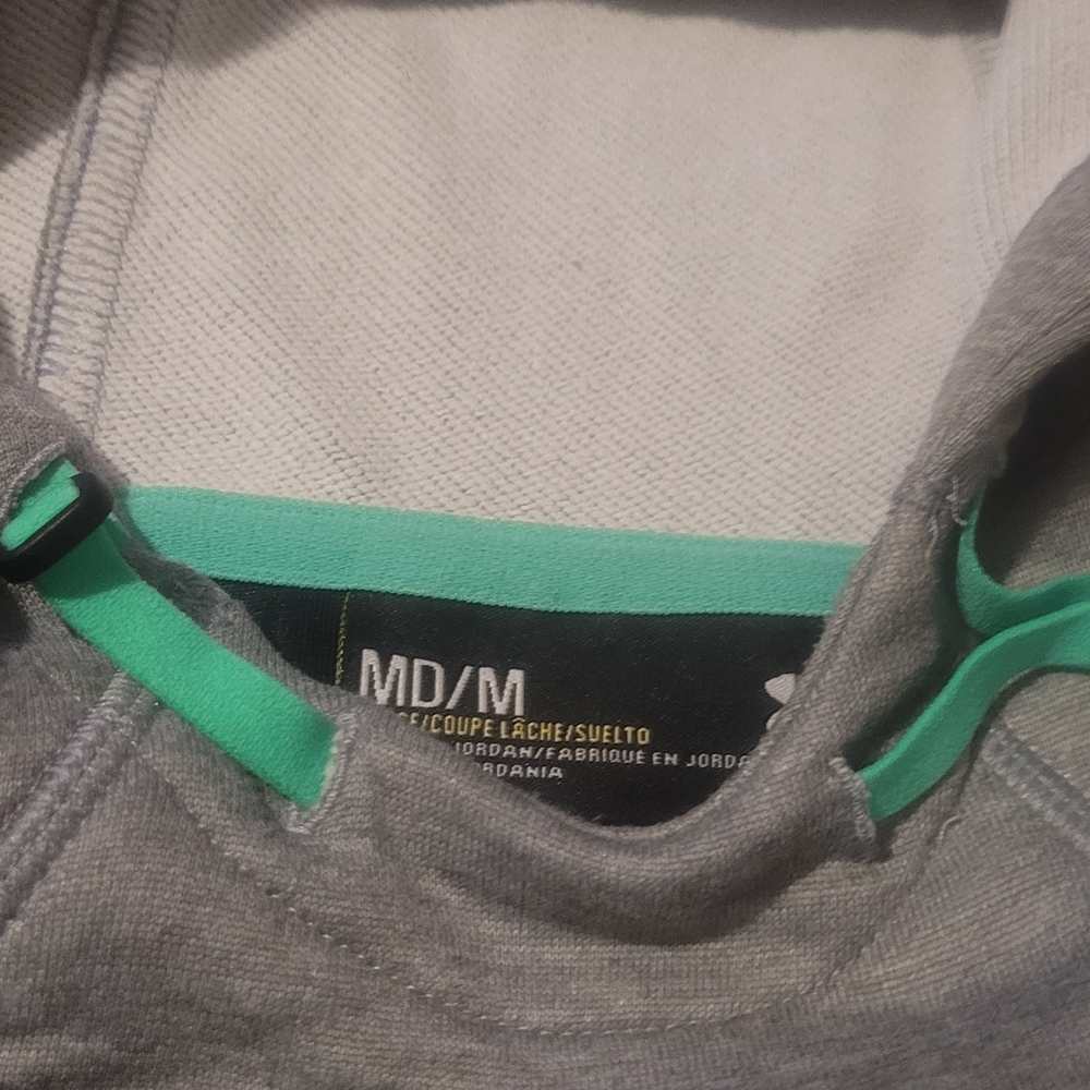 Under Armour Gray Hoodie with Green Accents